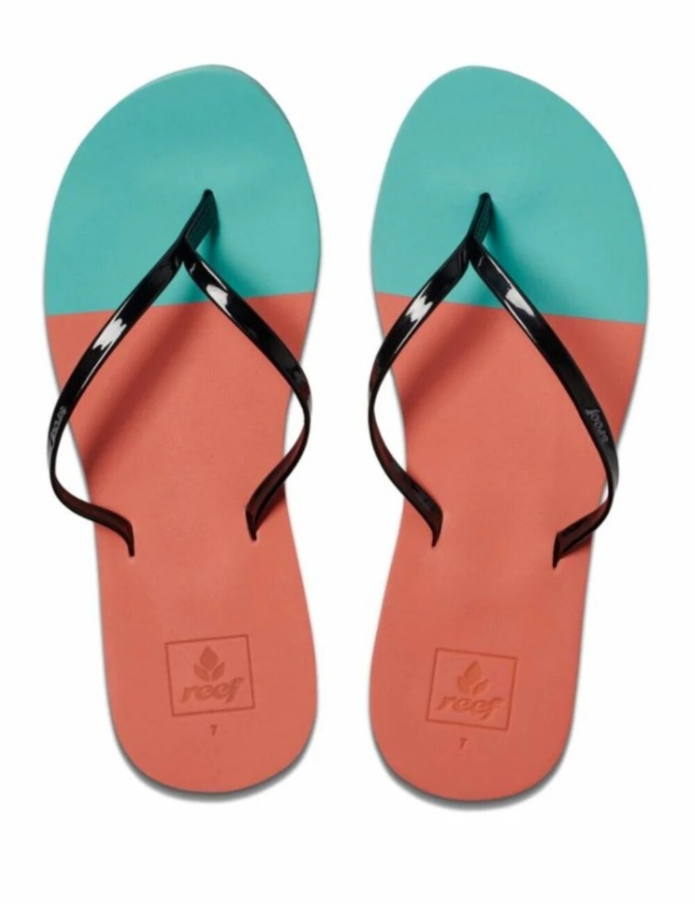 Reef Women's Bliss Toe Dip Two-Tone Flip Flop Size 8